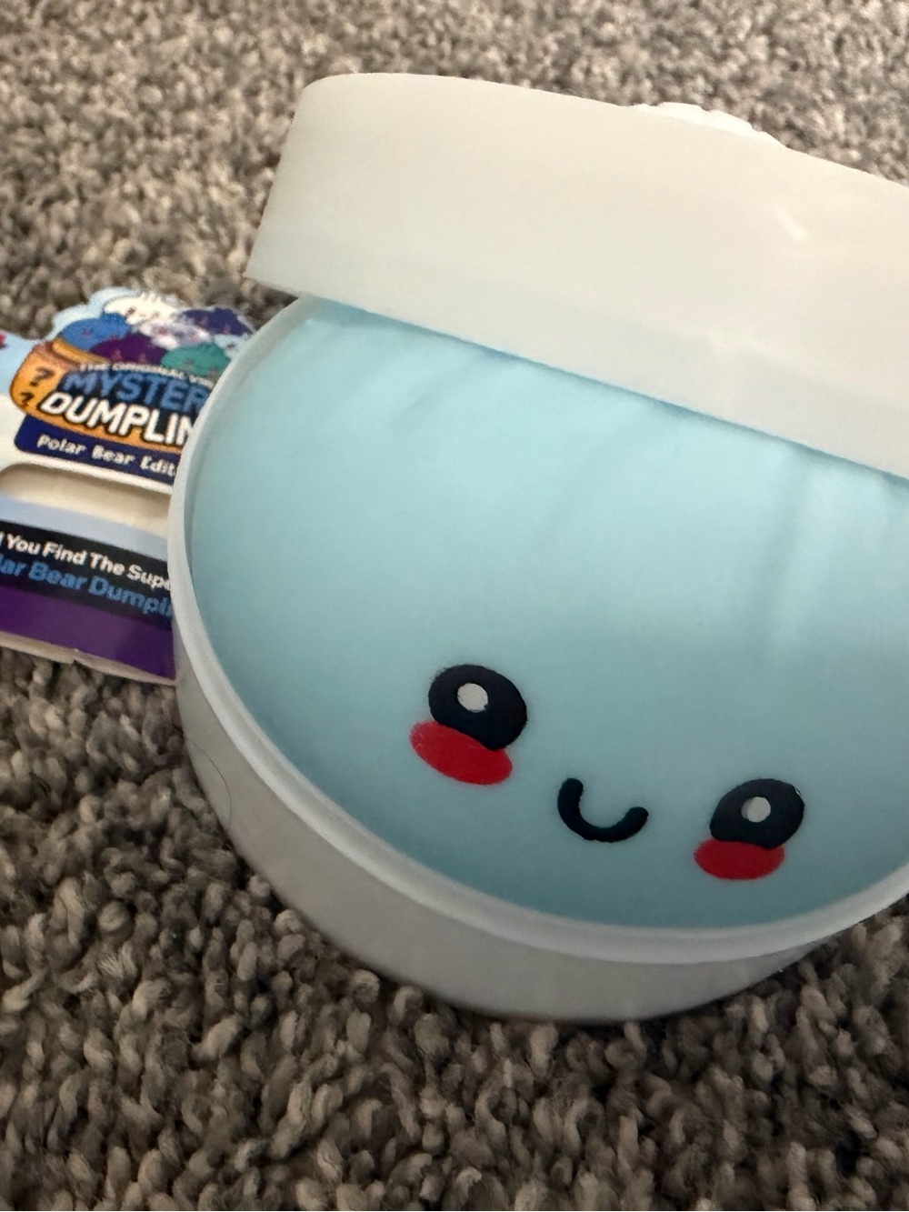 RMS Polar Bear Light Blue Mystery Dumpling Blue Squishy Toy by